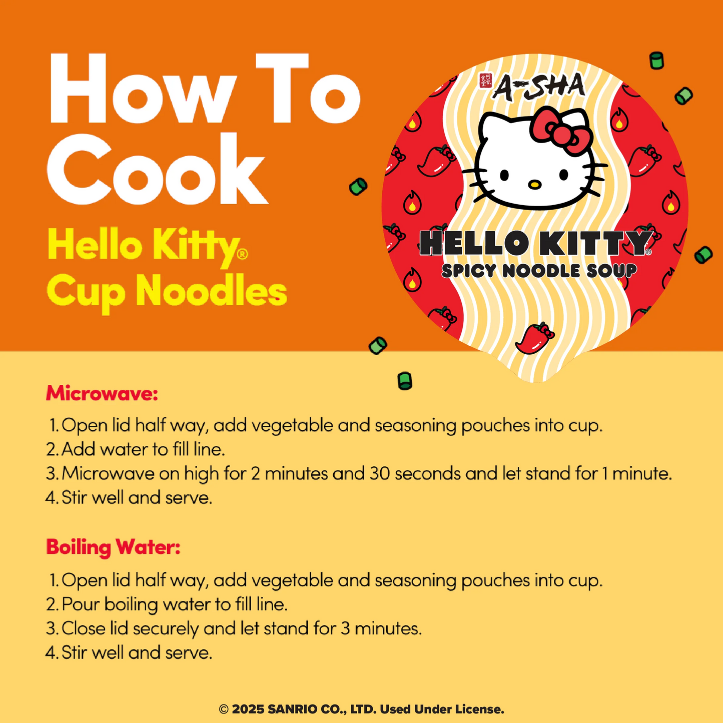 Hello Kitty x A-SHA Spicy Noodle Soup (Single Cup)
