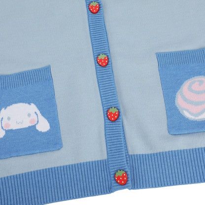Cinnamoroll Cozy Knit Cardigan (Strawberry Fields)