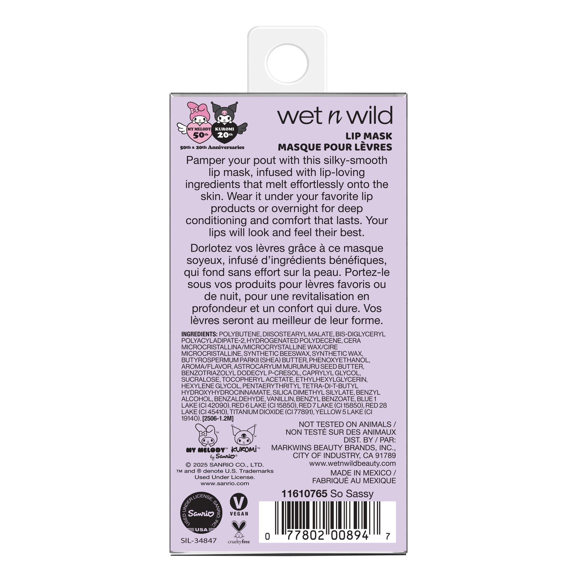 My Melody & Kuromi x Wet n Wild Lip Mask (Kuromi)