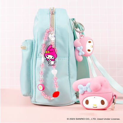 My Melody Beaded Charm Mobile Phone Wrist Strap