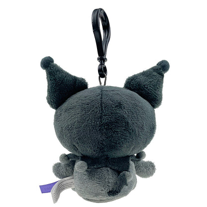 Kuromi Plush Mascot Clip (Ash Monochrome Series)