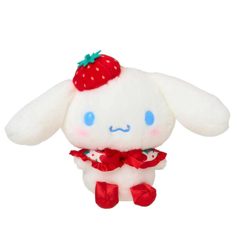 Cinnamoroll Plush Mascot Keychain (Strawberry News 50th Anniv. Series)