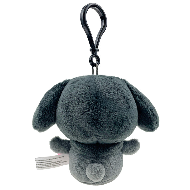 My Melody Plush Mascot Clip (Ash Monochrome Series)