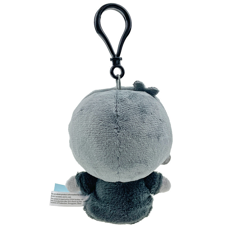 Kiki Plush Mascot Clip (Ash Monochrome Series)