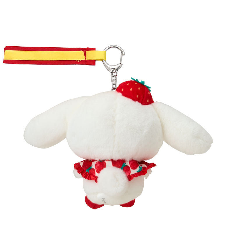 Cinnamoroll Plush Mascot Keychain (Strawberry News 50th Anniv. Series)
