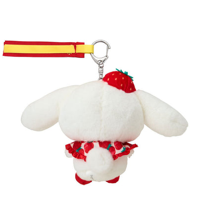 Cinnamoroll Plush Mascot Keychain (Strawberry News 50th Anniv. Series)