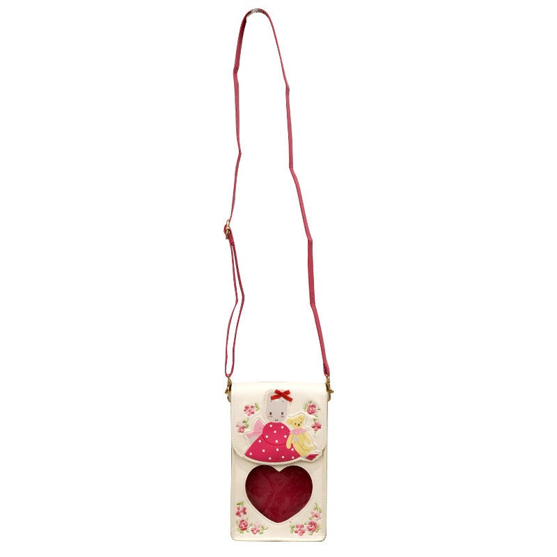 Marron Cream Mini Crossbody Bag (Teddy Friend Series)
