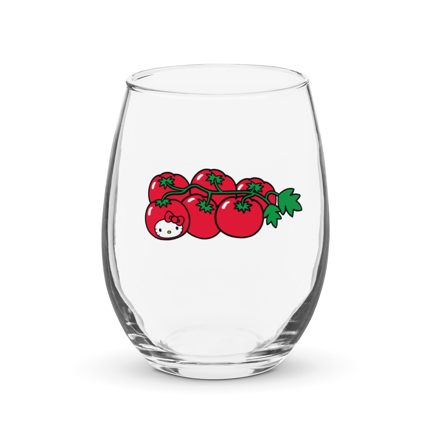 Hello Kitty Tomato Glass Tumbler