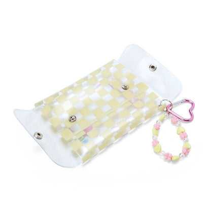 Cinnamoroll Clear Snap Mini Pouch (Pastel Check Series)