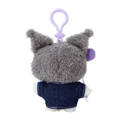Kuromi Keychain Mascot Clip (Denim Patch Series)