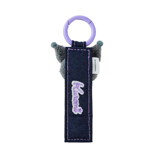 Kuromi Logo Keychain (Denim Patch Series)