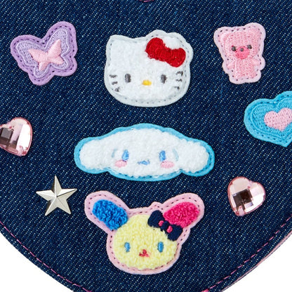 Sanrio Characters Folding Stand Mirror (Denim Patch Series)