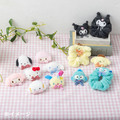 Cinnamoroll Plush Hair Clip (Gingham Bow)