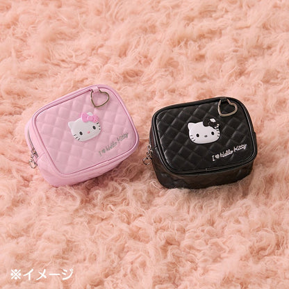 Hello Kitty Pink Quilted Zipper Pouch (I Love Hello Kitty Series)