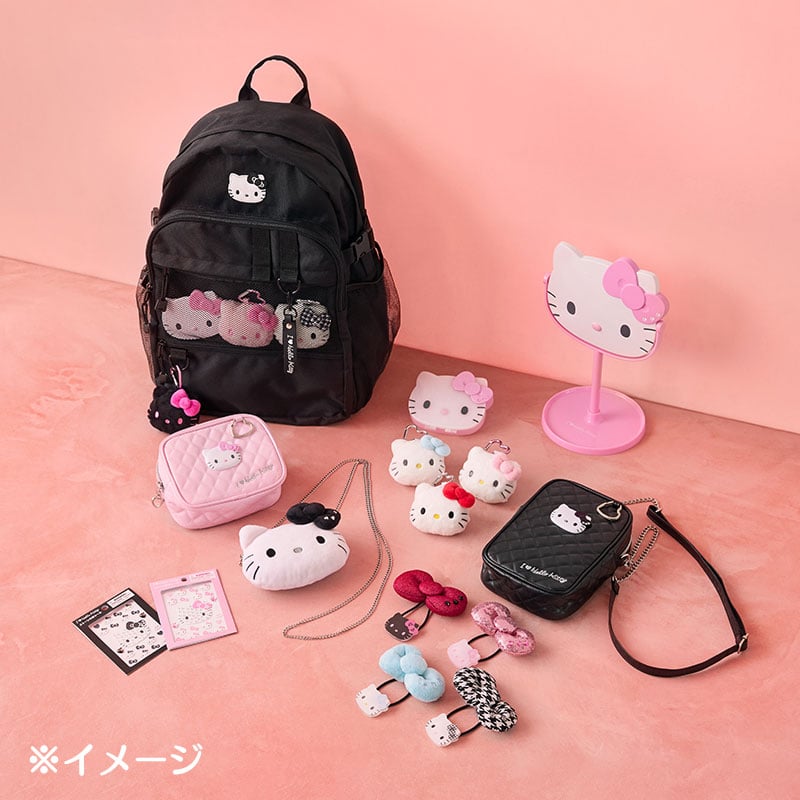 Hello Kitty Pink Quilted Zipper Pouch (I Love Hello Kitty Series)