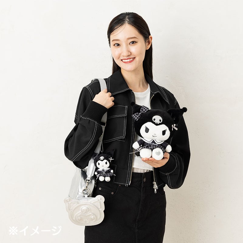 Kuromi 8" Plush (Silver Houndstooth Series)