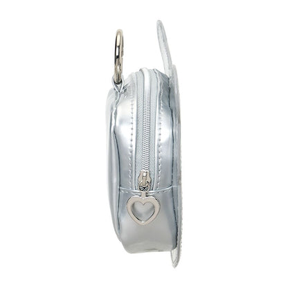 Kuromi Mini Zipper Pouch (Silver Houndstooth Series)