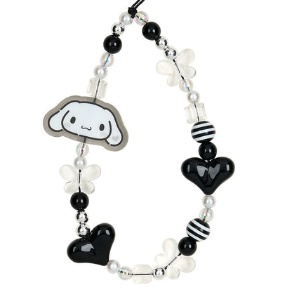 Cinnamoroll Smartphone Charm Set (Silver Houndstooth Series)