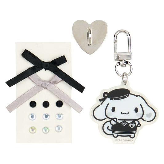 Cinnamoroll Smartphone Charm Set (Silver Houndstooth Series)