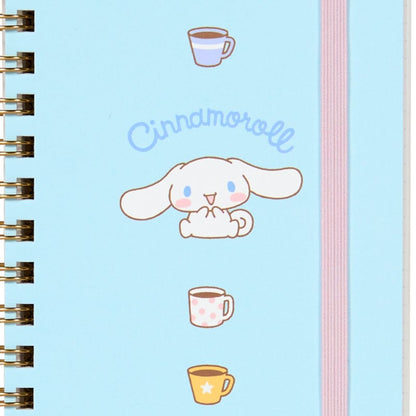 Cinnamoroll Slim Spiral Notebook (Elastic Closure)
