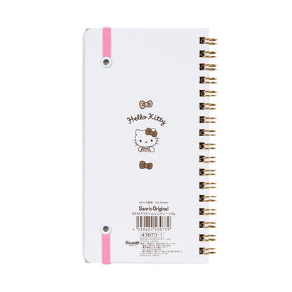 Hello Kitty Slim Spiral Notebook (Elastic Closure)