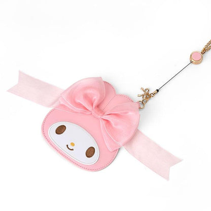 My Melody Card Case with Key Reel (50th Anniv. Ribbon Series)
