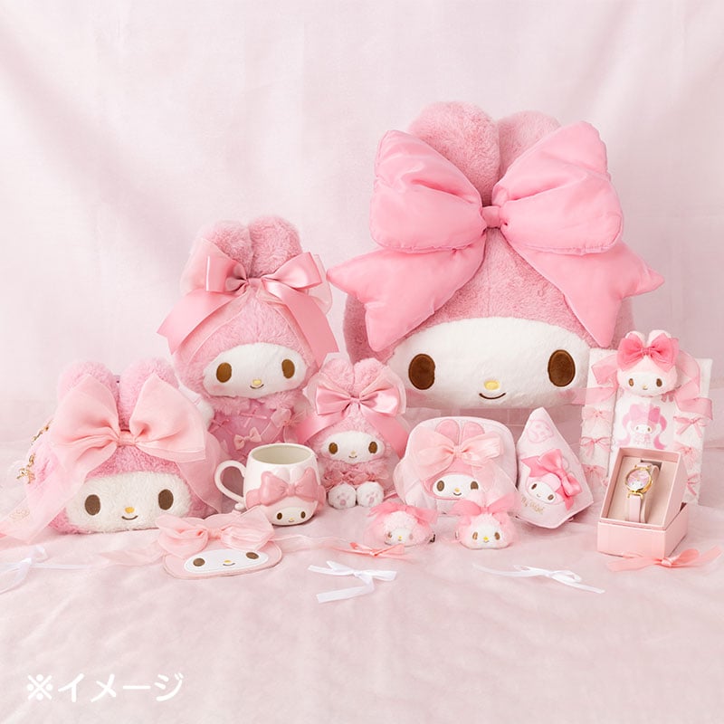 My Melody Card Case with Key Reel (50th Anniv. Ribbon Series)