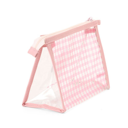 Cogimyun Clear Gingham Zipper Pouch