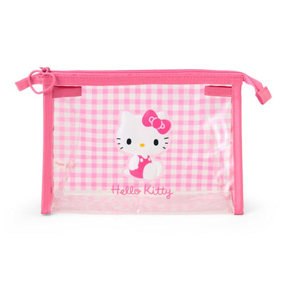 Hello Kitty Clear Gingham Zipper Pouch
