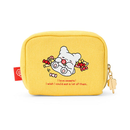 Hanamaruobake Mini Zipper Pouch (I Love Sweets Series)