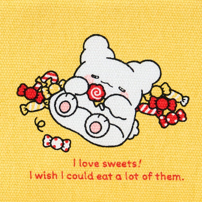 Hanamaruobake Mini Zipper Pouch (I Love Sweets Series)