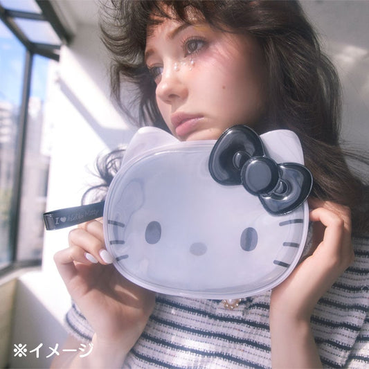 Hello Kitty Black & Clear Zipper Pouch (I Love Hello Kitty Series)
