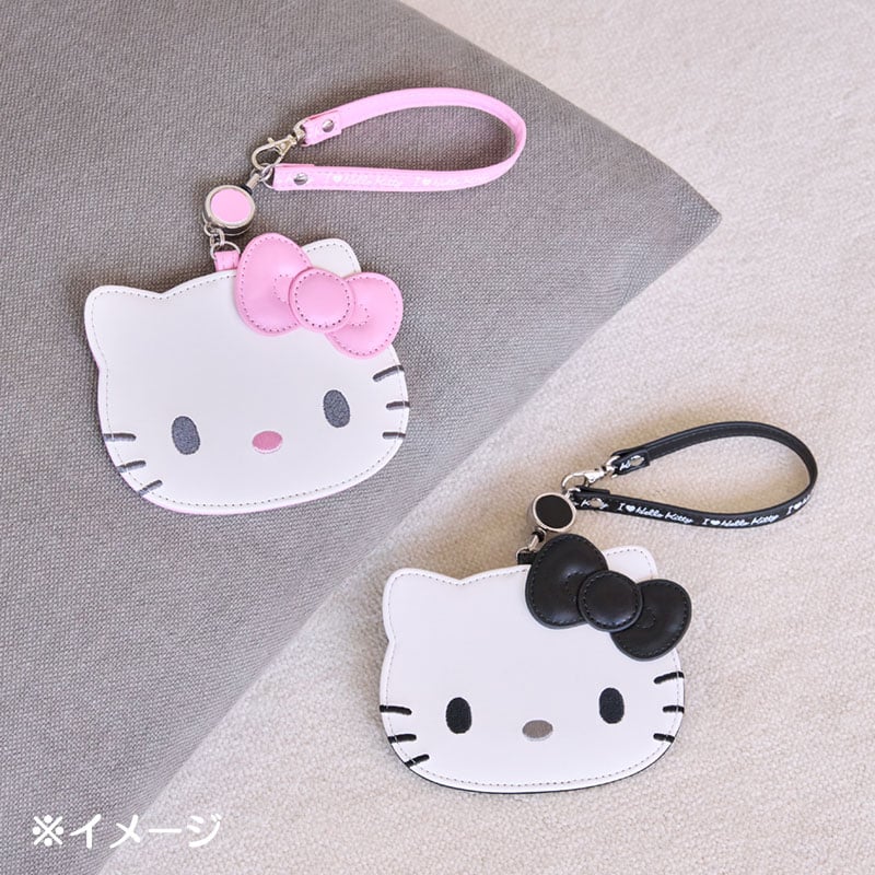 Hello Kitty Black Retractable ID Badge Reel (I Love Hello Kitty Series)