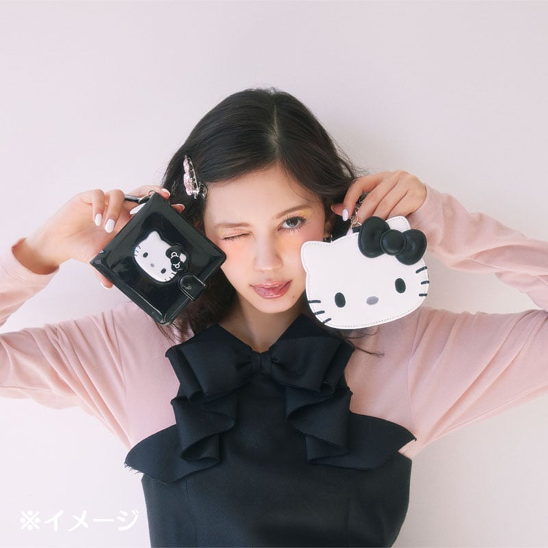 Hello Kitty Black Retractable ID Badge Reel (I Love Hello Kitty Series)
