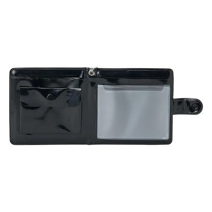 Hello Kitty Black Vinyl Snap Wallet (I Love Hello Kitty Series)