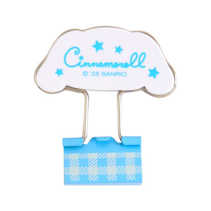 Cinnamoroll Gingham Binder Clips (Set of 3)