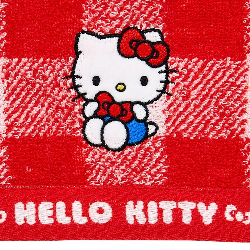 Hello Kitty Gingham Imabari Bath Towel
